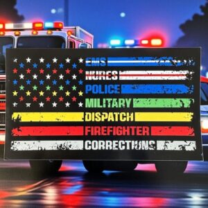 Multi Thin Line Flag Vinyl