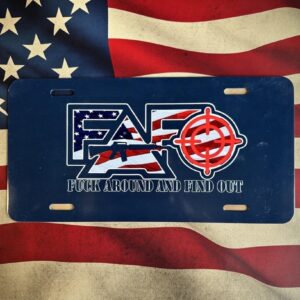 FAFO Style #1 License Plate