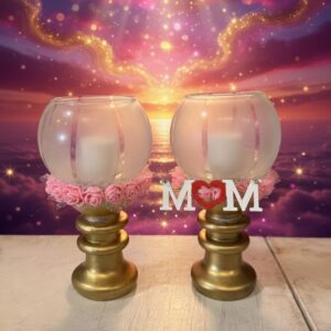 MOM candle Holder set